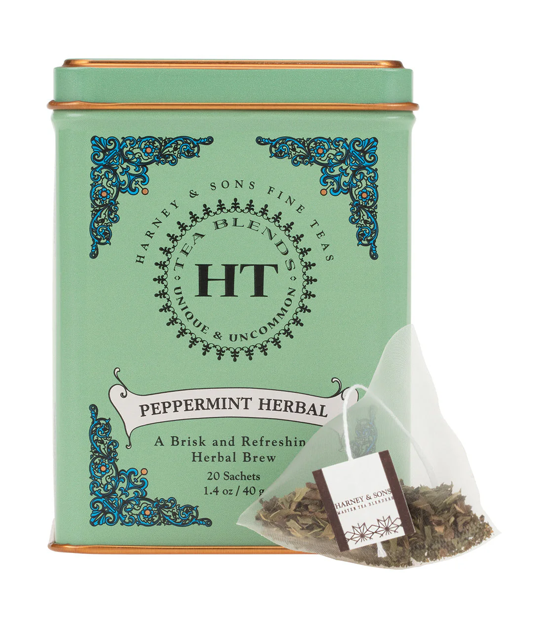 Peppermint Herbal, HT Tin of 20 Sachets - Image 4