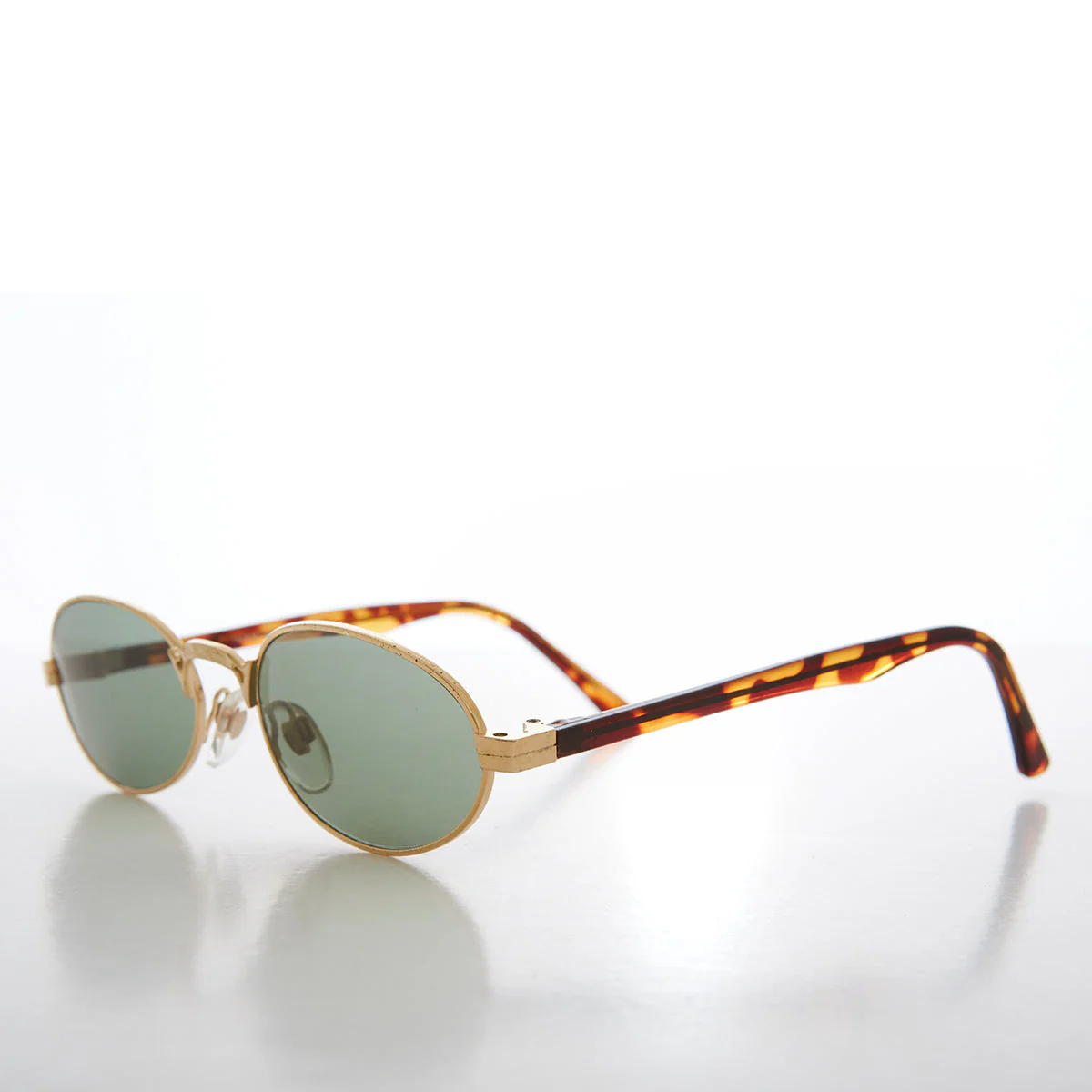 Perfect Gold Oval Vintage Sunglasses - Deacon - Image 2