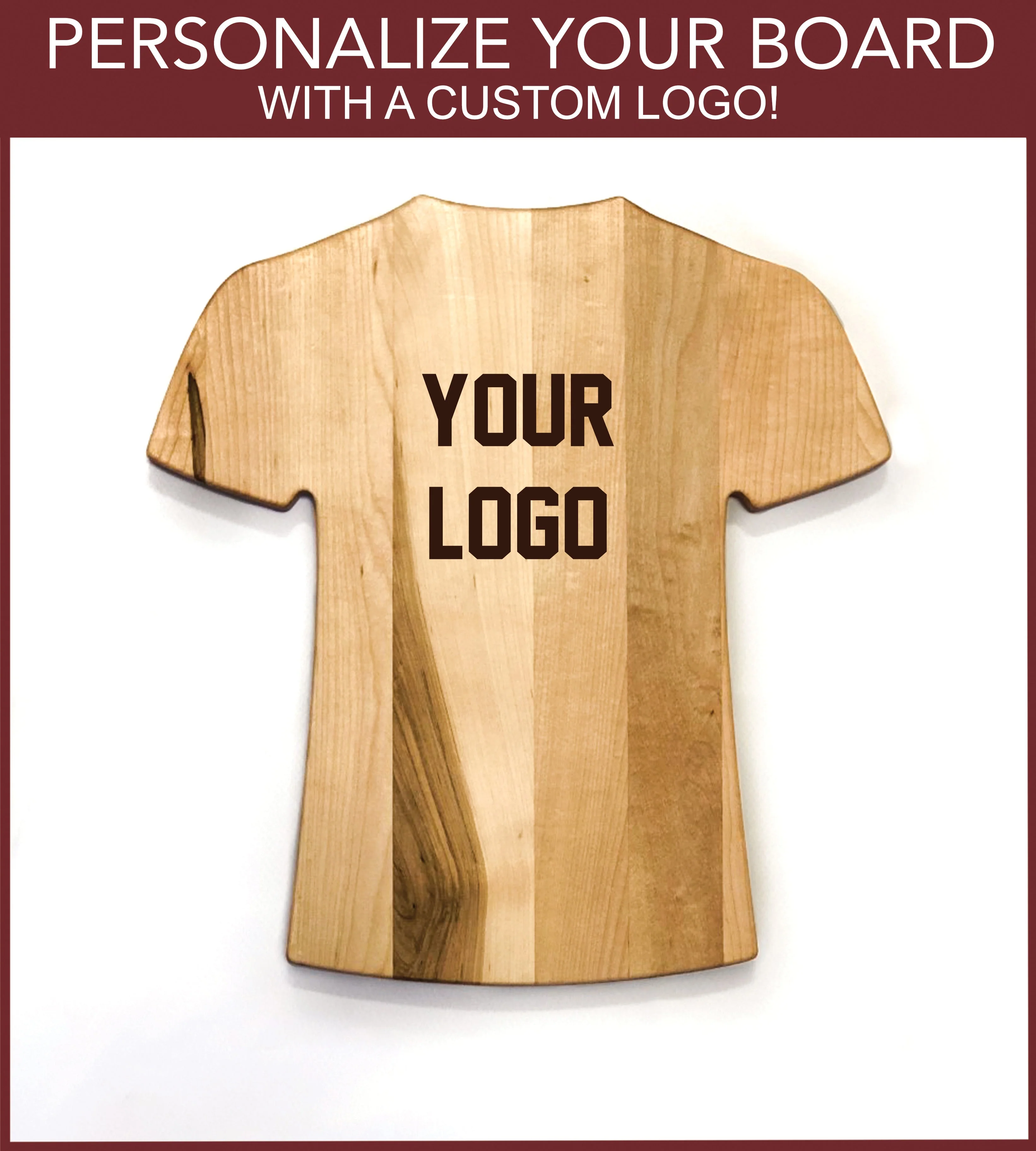 Personalized Jersey Style Cutting Board | Add Your Name & Number | Add a Special Message | Add a Custom Logo - Image 2