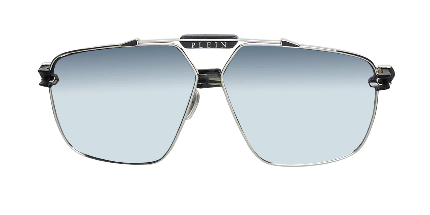 Philipp Plein Spp049 Silver Plein Seventies Sunglasses - Image 2