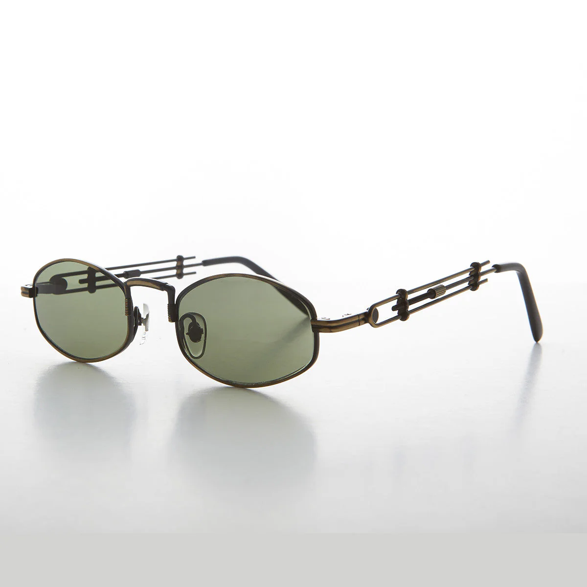 Polygon Spectacle Steampunk Vintage Sunglass - Deryn - Image 3