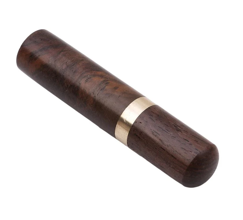 Portable Toothpick Holders – Keychain with Screw Cap in Aluminum & Wood Designs - Image 6