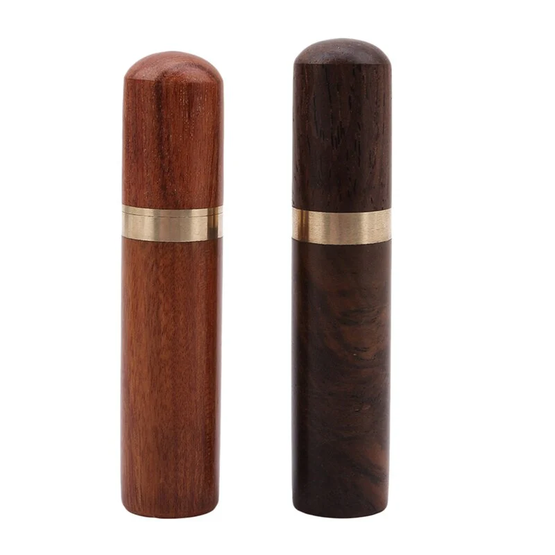 Portable Toothpick Holders – Keychain with Screw Cap in Aluminum & Wood Designs - Image 8