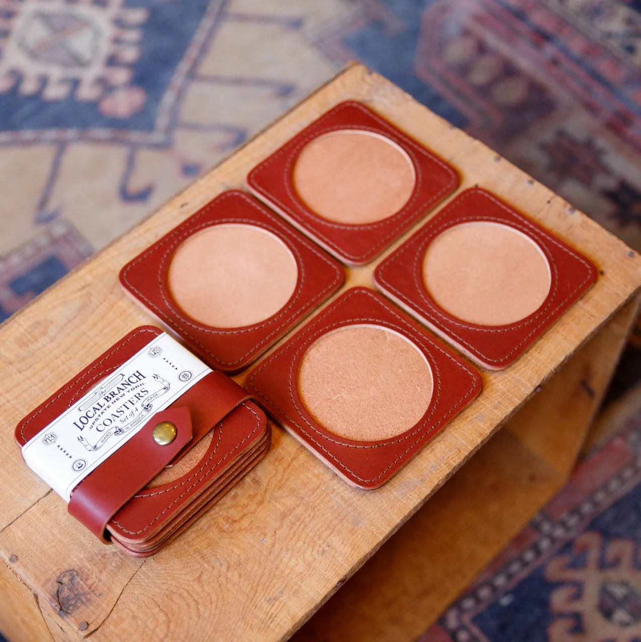 Premium Leather Coasters - USA Made - Image 5