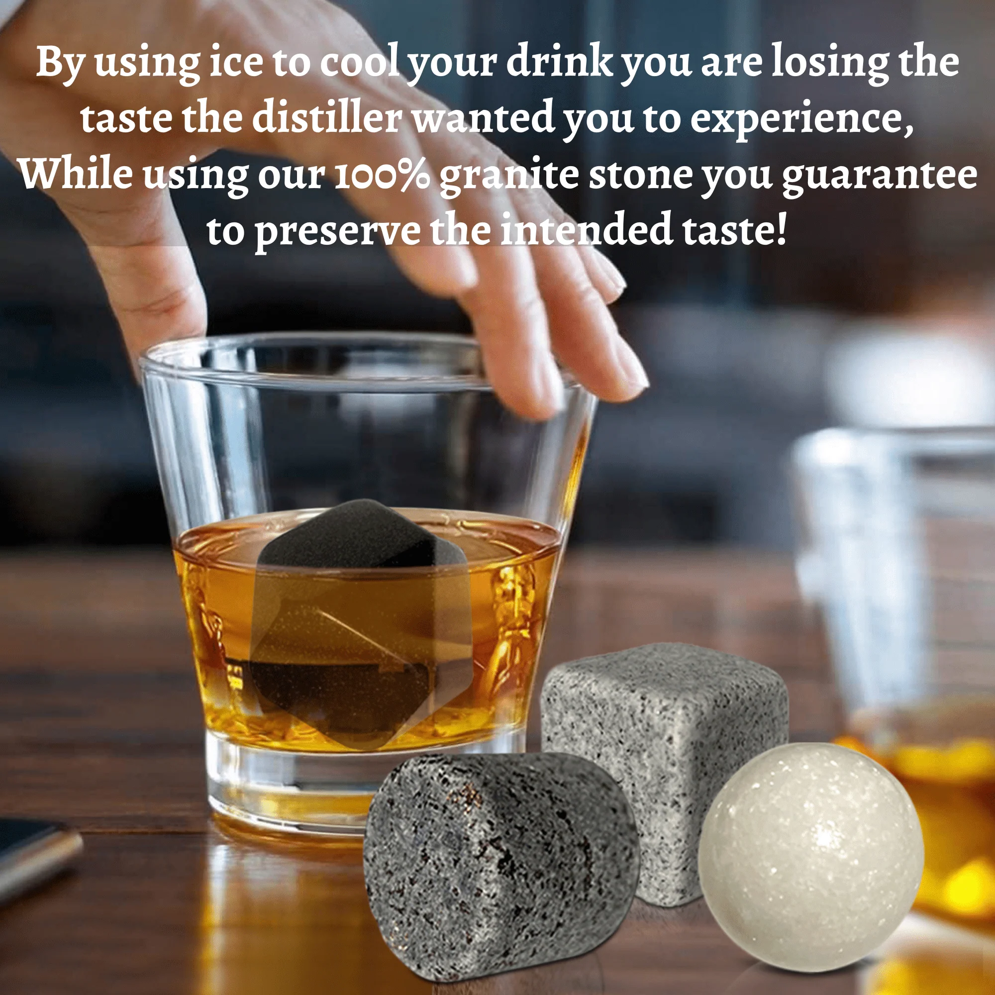 Premium Whiskey Stones Set Of 4 Geometrical shapes - Image 3