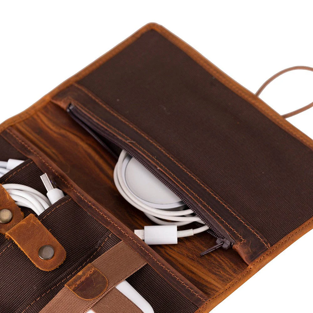 Pura Leather Cable Organizer - Image 12