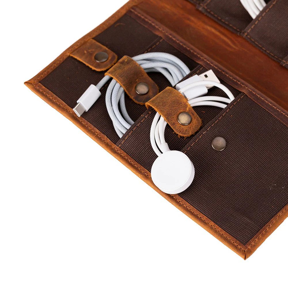 Pura Leather Cable Organizer - Image 13