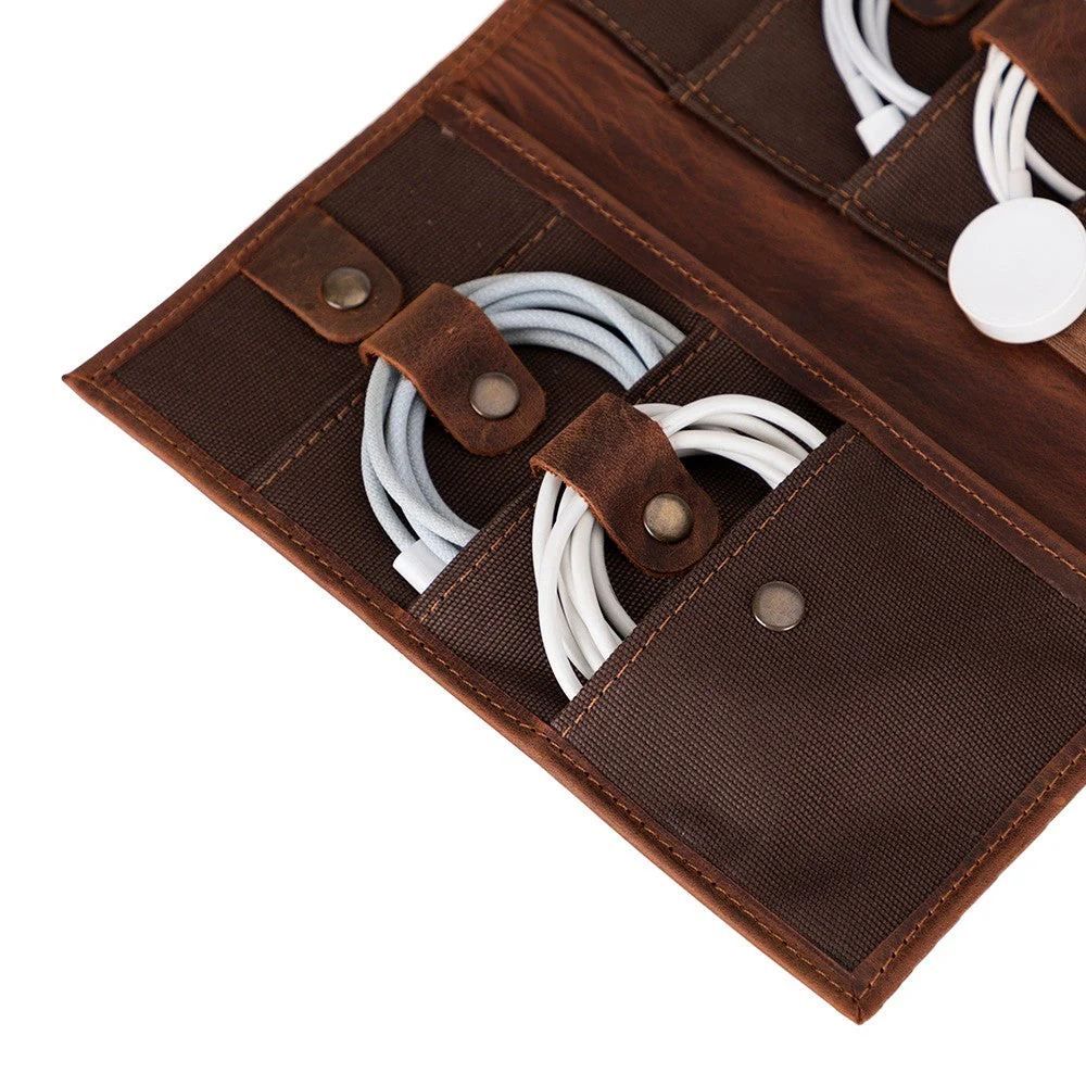 Pura Leather Cable Organizer - Image 4