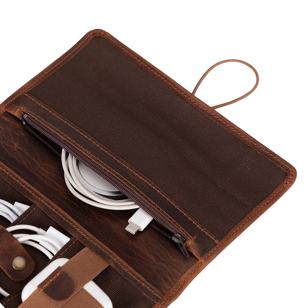 Pura Leather Cable Organizer - Image 5