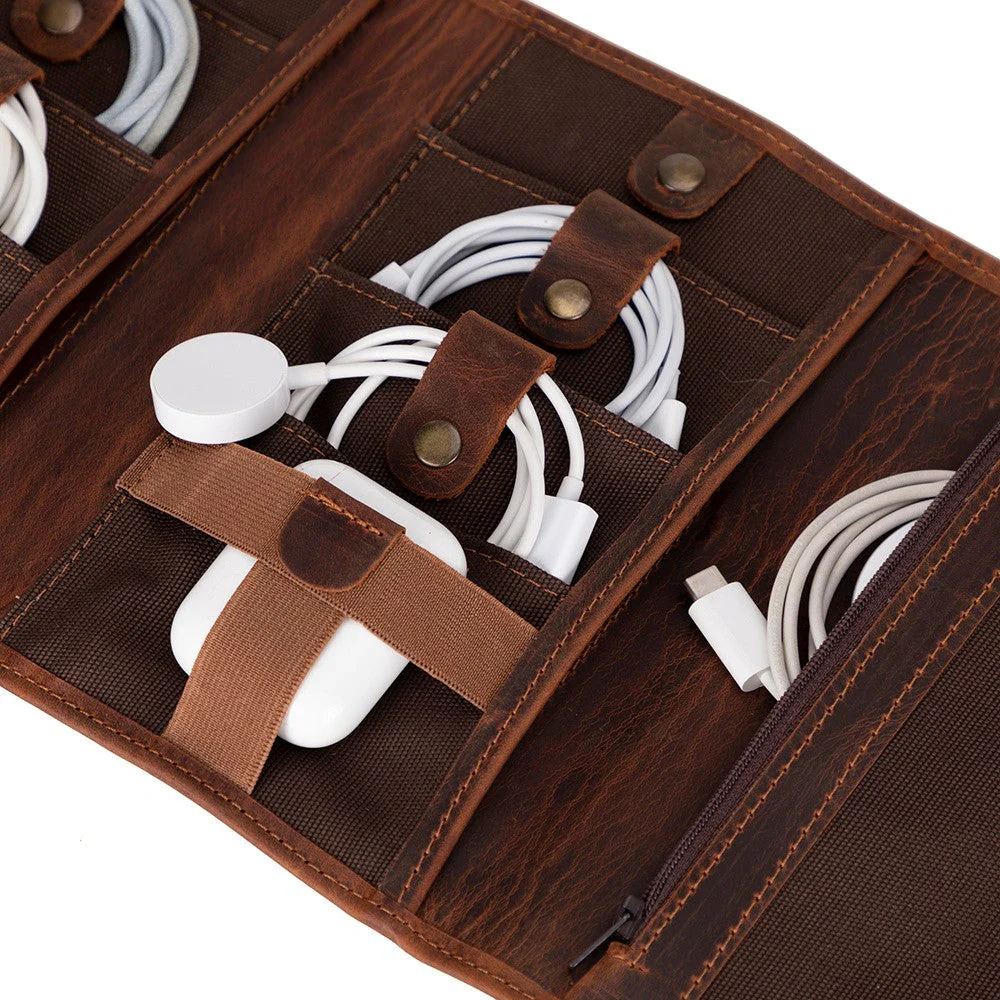 Pura Leather Cable Organizer - Image 6