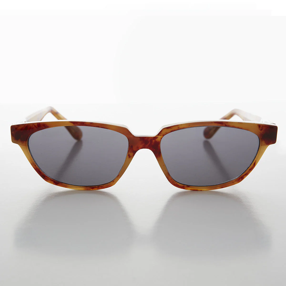 Rectangular Horn Rim Unisex Vintage Sunglass - Abbot - Image 5