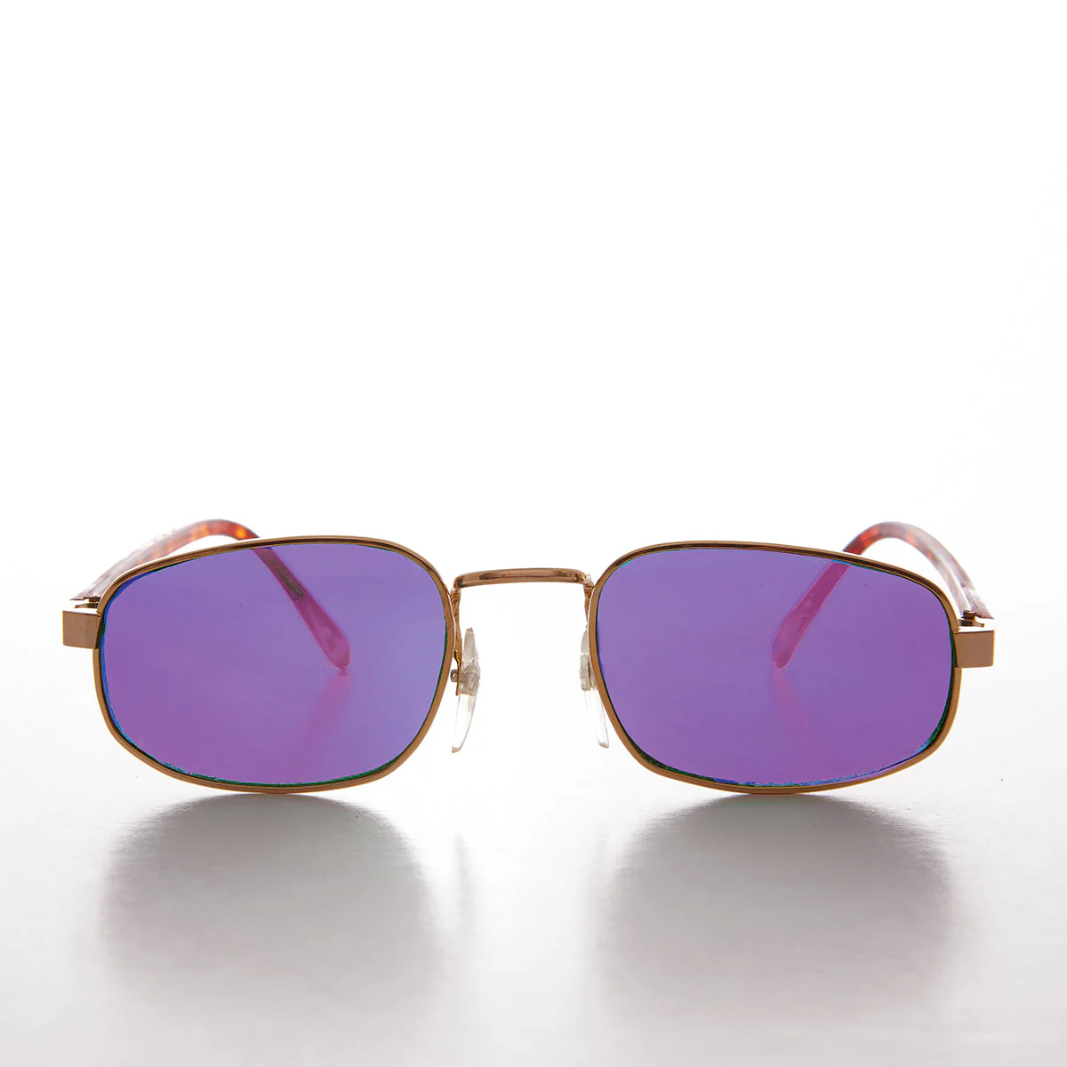 Rectangular Sunglasses with Colored Tinted Lens - Jerry - Image 2