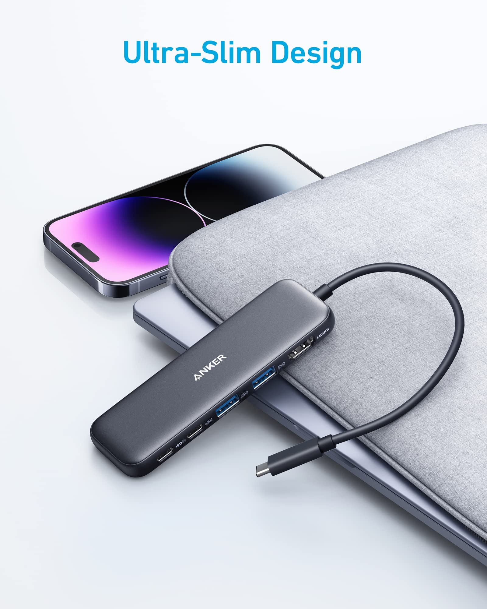 Refurbished Anker <b>332</b> USB-C Hub (5-in-1) - Image 5