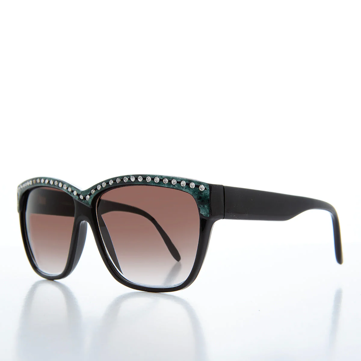 Rhinestone Black Frame Sunglasses - Kristel - Image 5