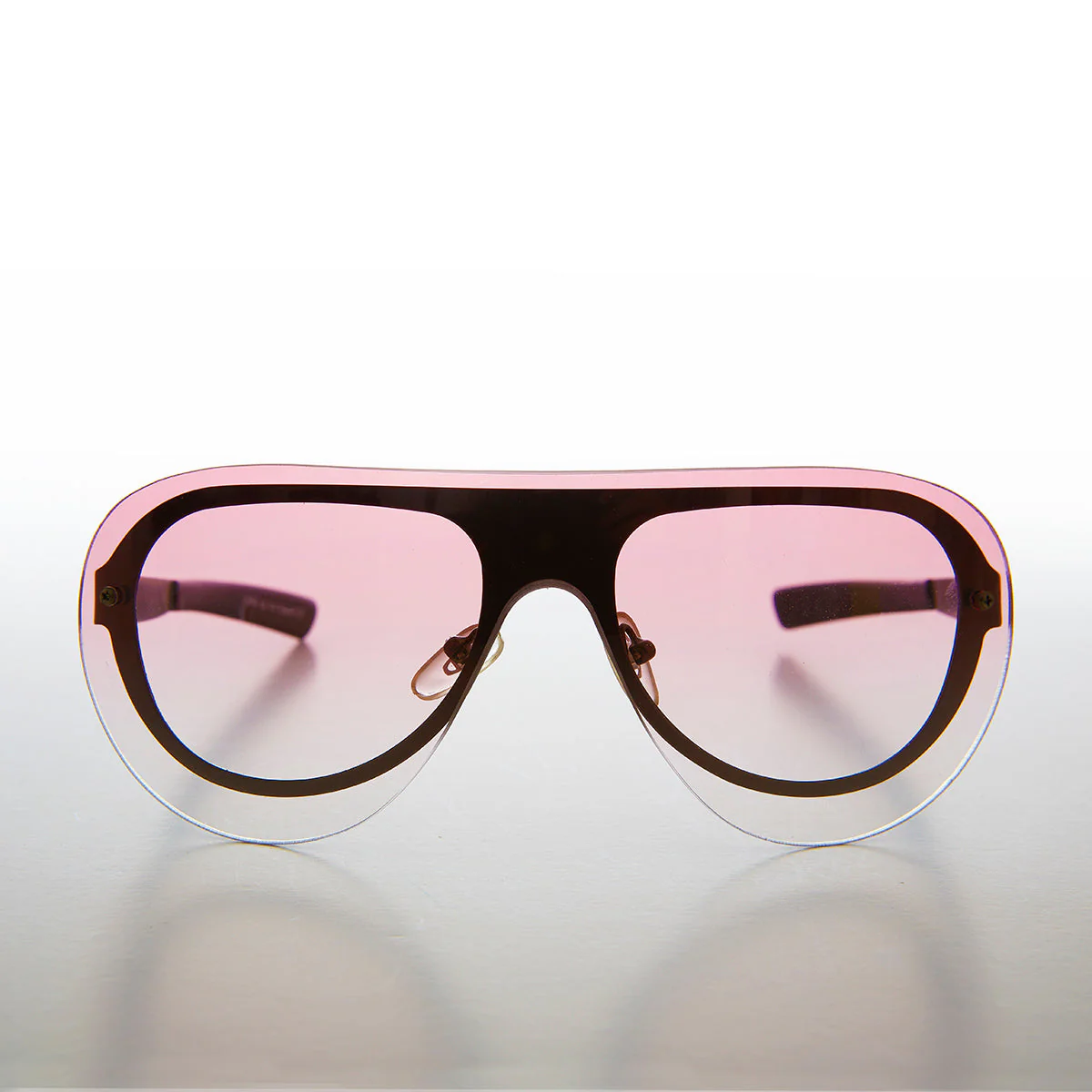 Rimless Aviator with Color Lenses- Devo
