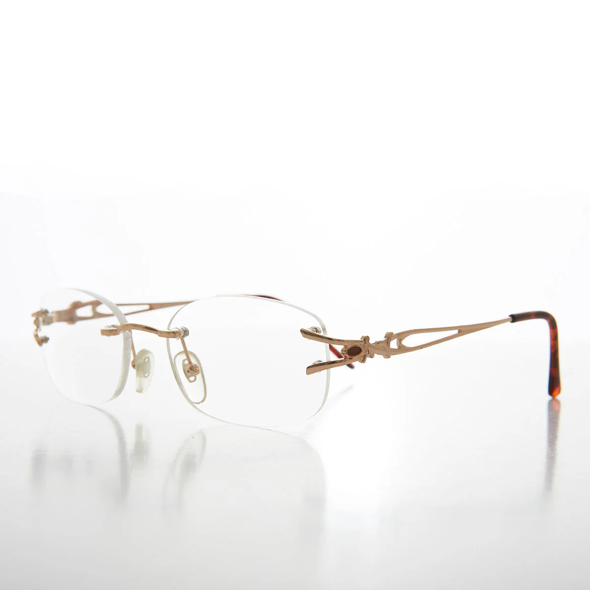 Rimless Readers with Metal Temples - Nicky