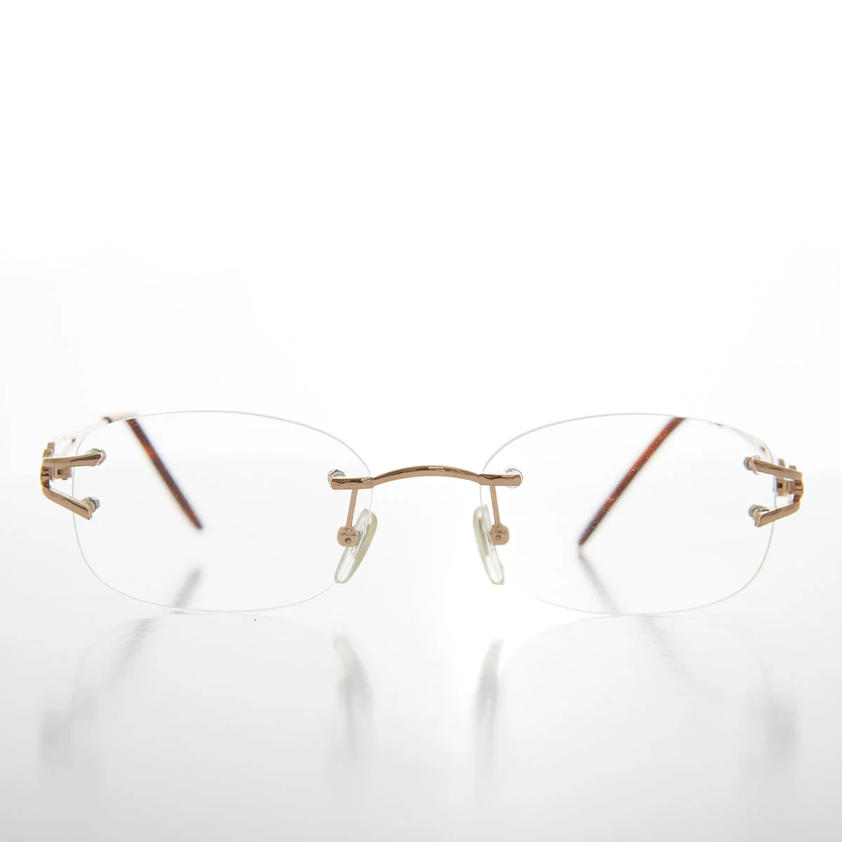 Rimless Readers with Metal Temples - Nicky - Image 2