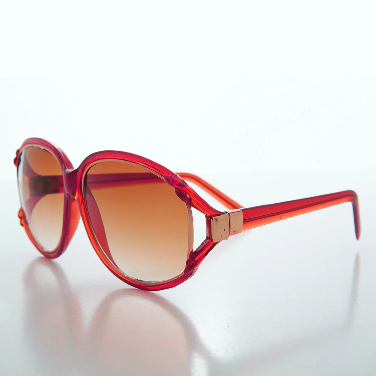 Round 80s Vintage Sunglasses - Susie - Image 2