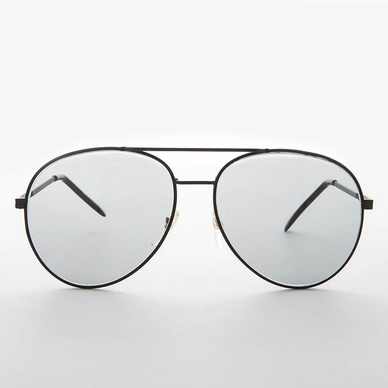 Round Aviator Sunglass with Transition Corning Glass Lens - Bermuda - Image 4