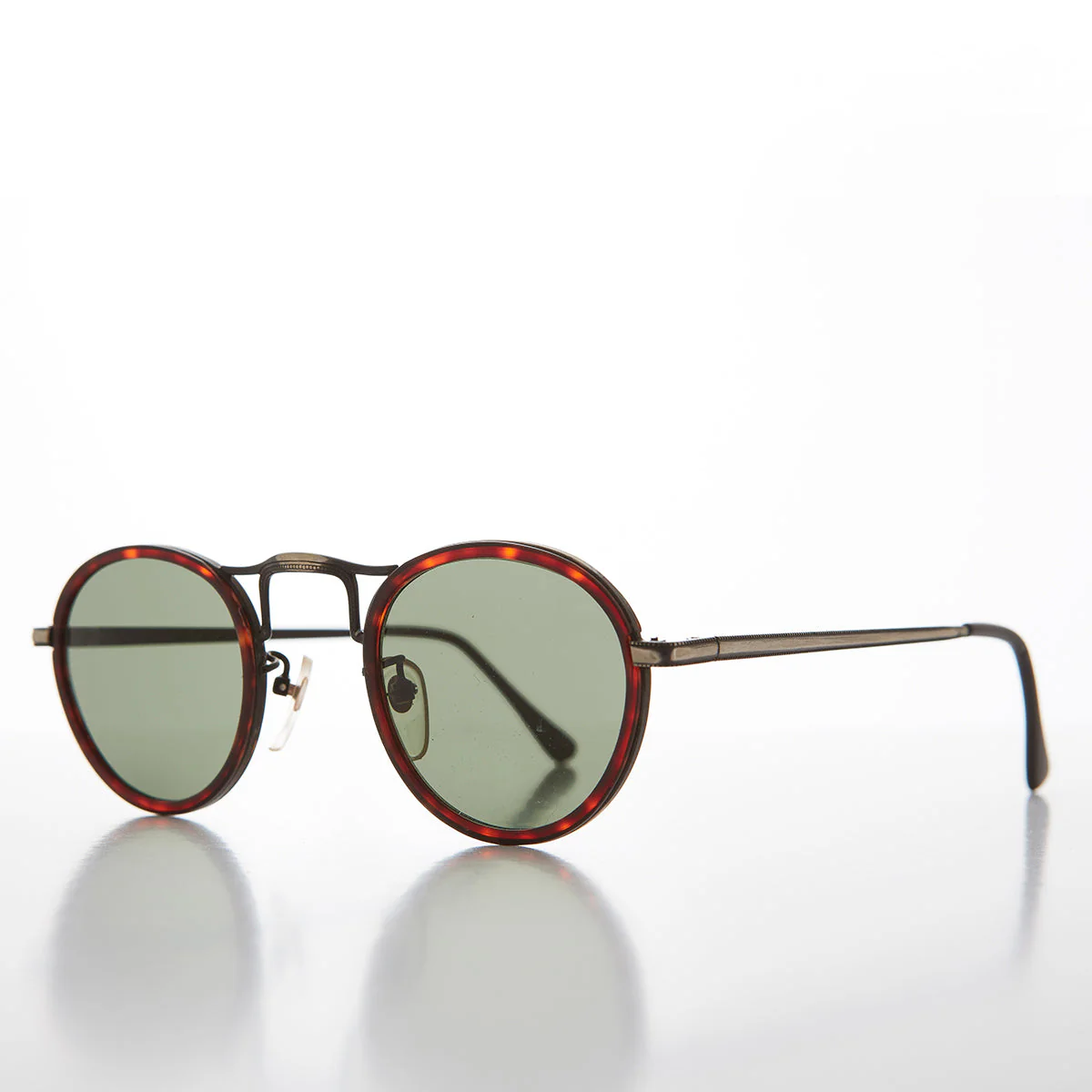 Round Gentlemen's Victorian Hybrid Aviator Vintage Sunglass - Gatsby 2 - Image 2