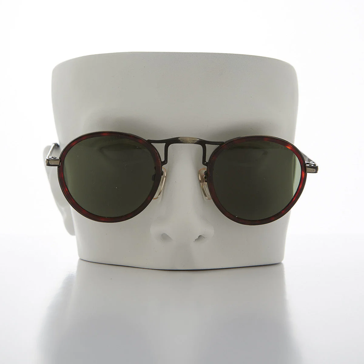 Round Gentlemen's Victorian Hybrid Aviator Vintage Sunglass - Gatsby 2 - Image 3