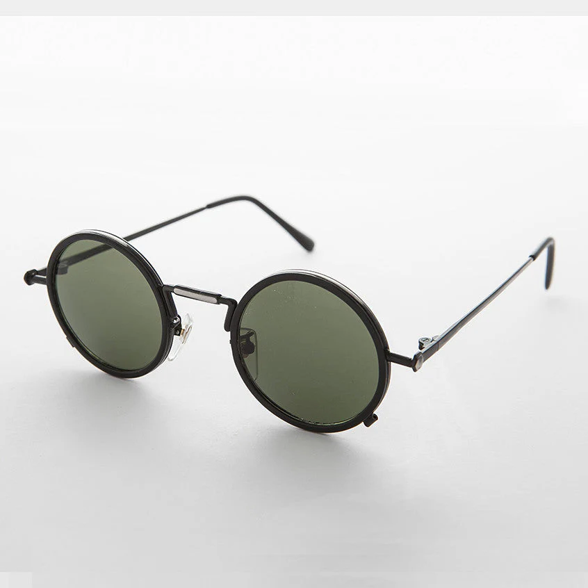 Round Goth Steampunk Vintage Sunglass - Waldo - Image 6
