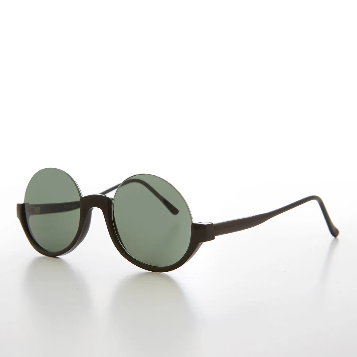 Round Hippie Goth Semi-Rimless 90s Sunglass - Justice - Image 4