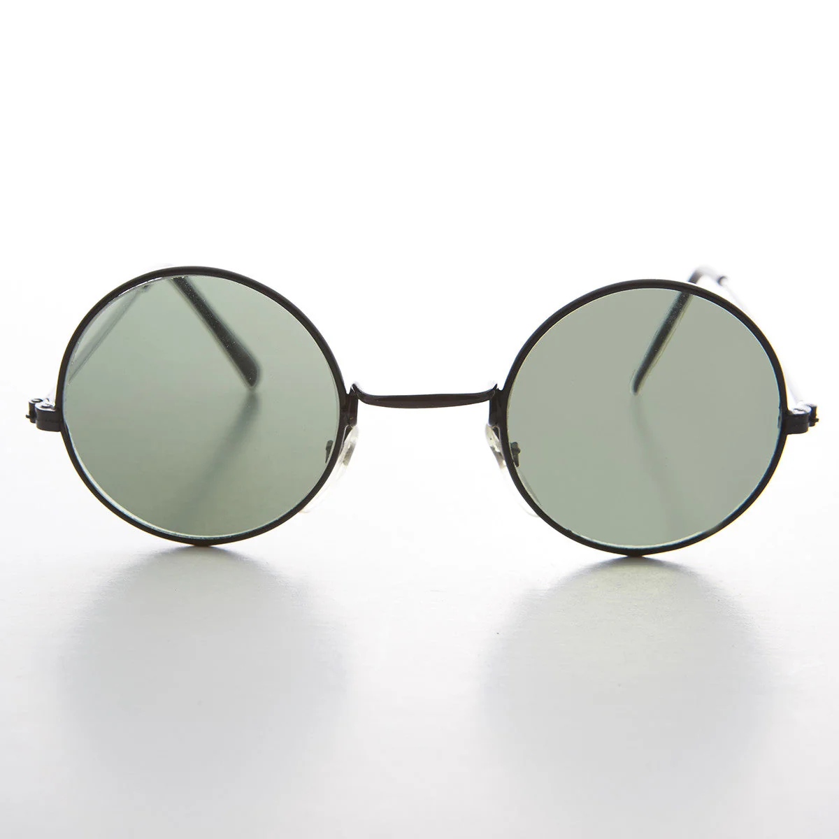 Round Hippie Vintage Sunglass with Glass Lens - Johnny - Image 2