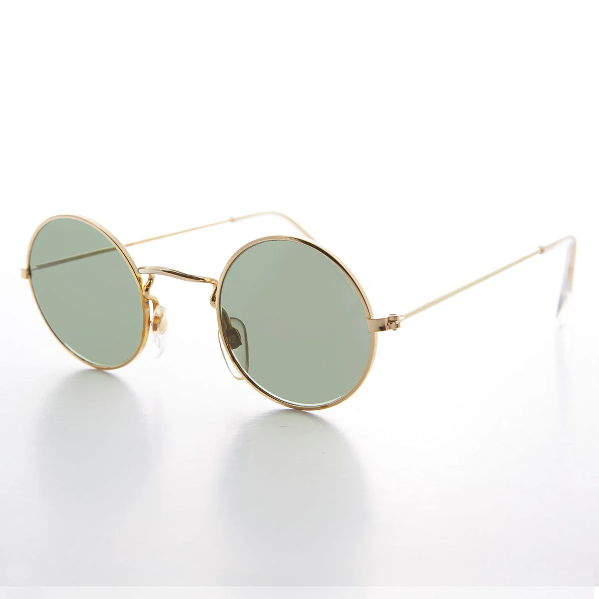 Round Hippie Vintage Sunglass with Glass Lens - Johnny - Image 3