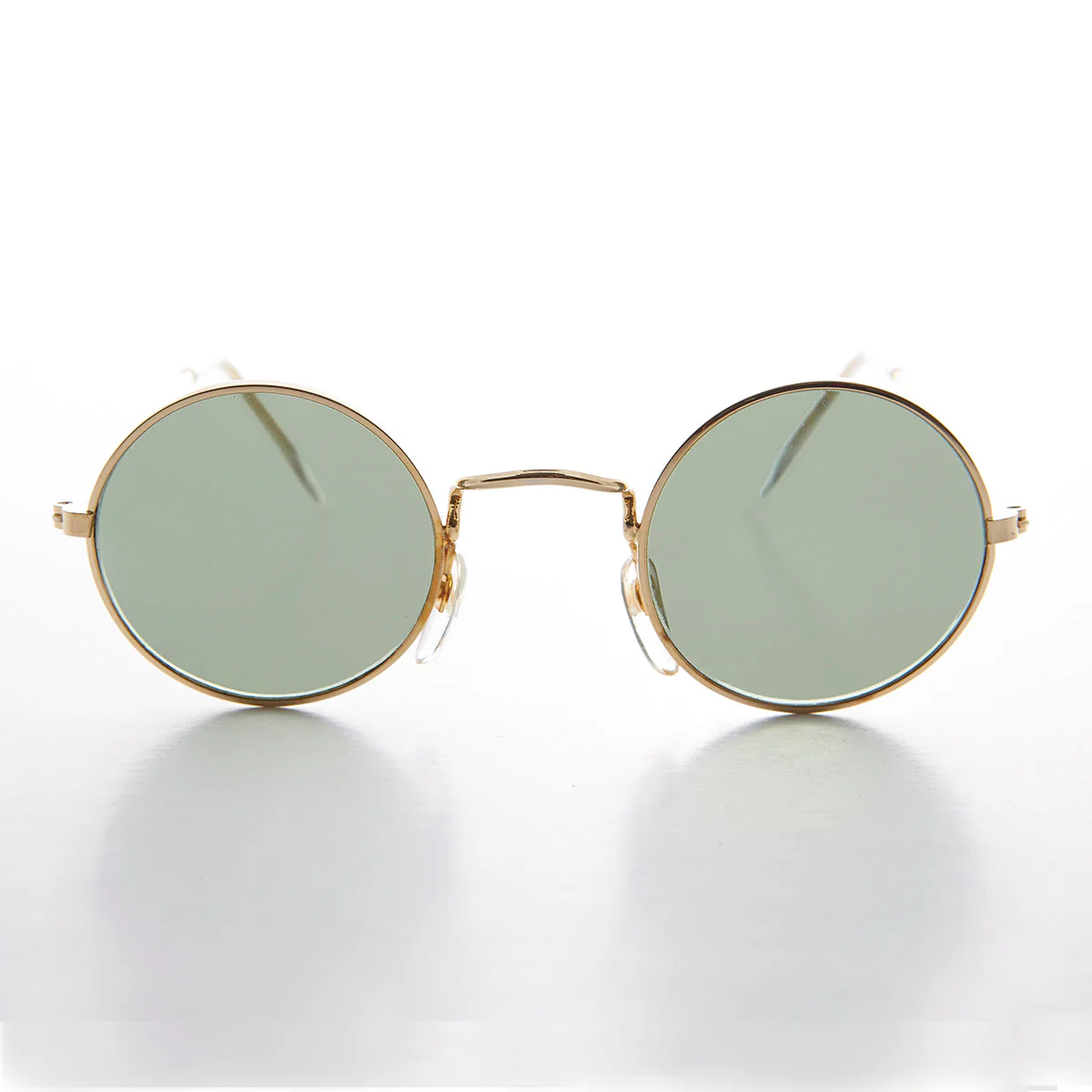 Round Hippie Vintage Sunglass with Glass Lens - Johnny - Image 4
