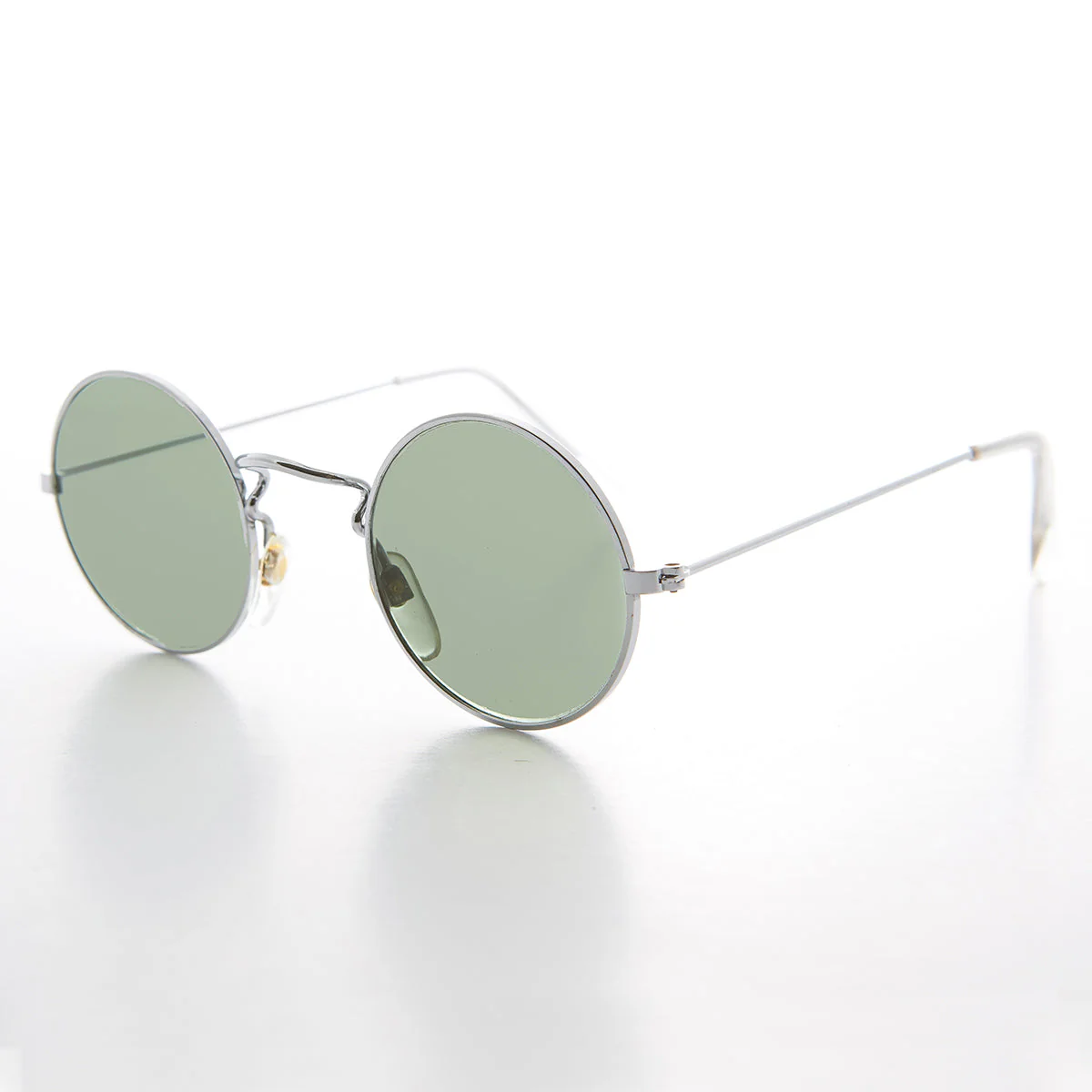 Round Hippie Vintage Sunglass with Glass Lens - Johnny - Image 5
