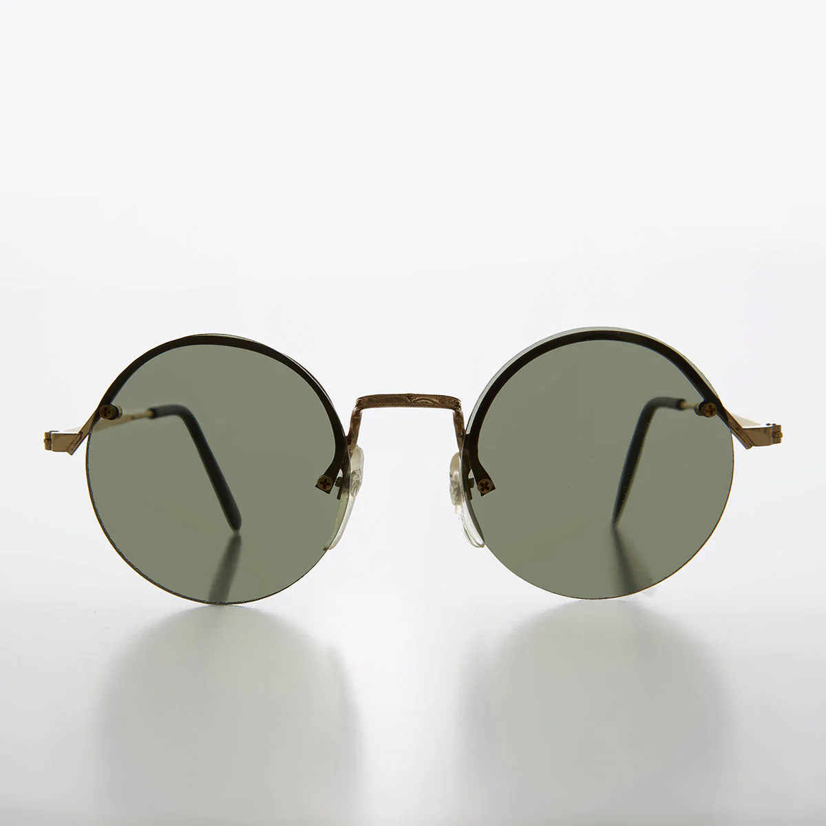 Round Hippy Sunglass with Colored Lenses - Swami - Image 3
