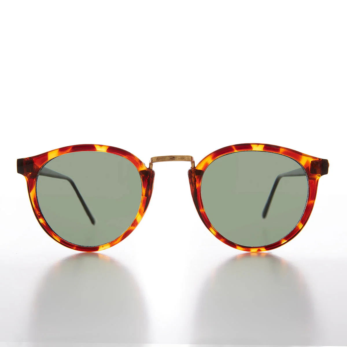 Round Horn Rim Hipster Vintage Sunglass - Pat