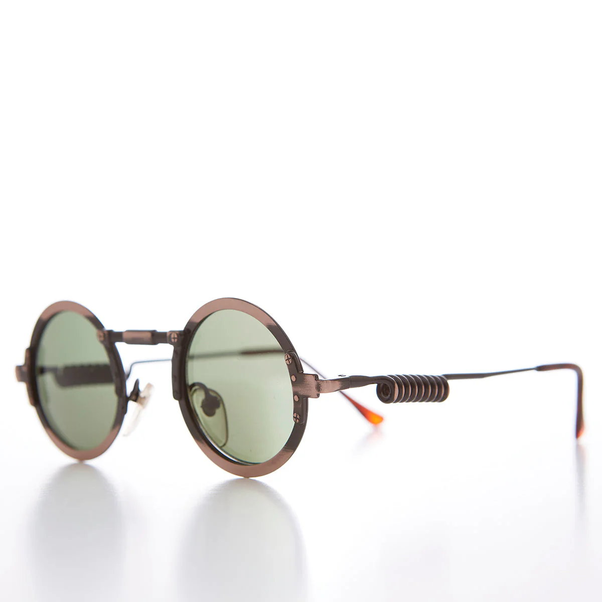 Round Industrial Steampunk Vintage Sunglass - Callum - Image 2