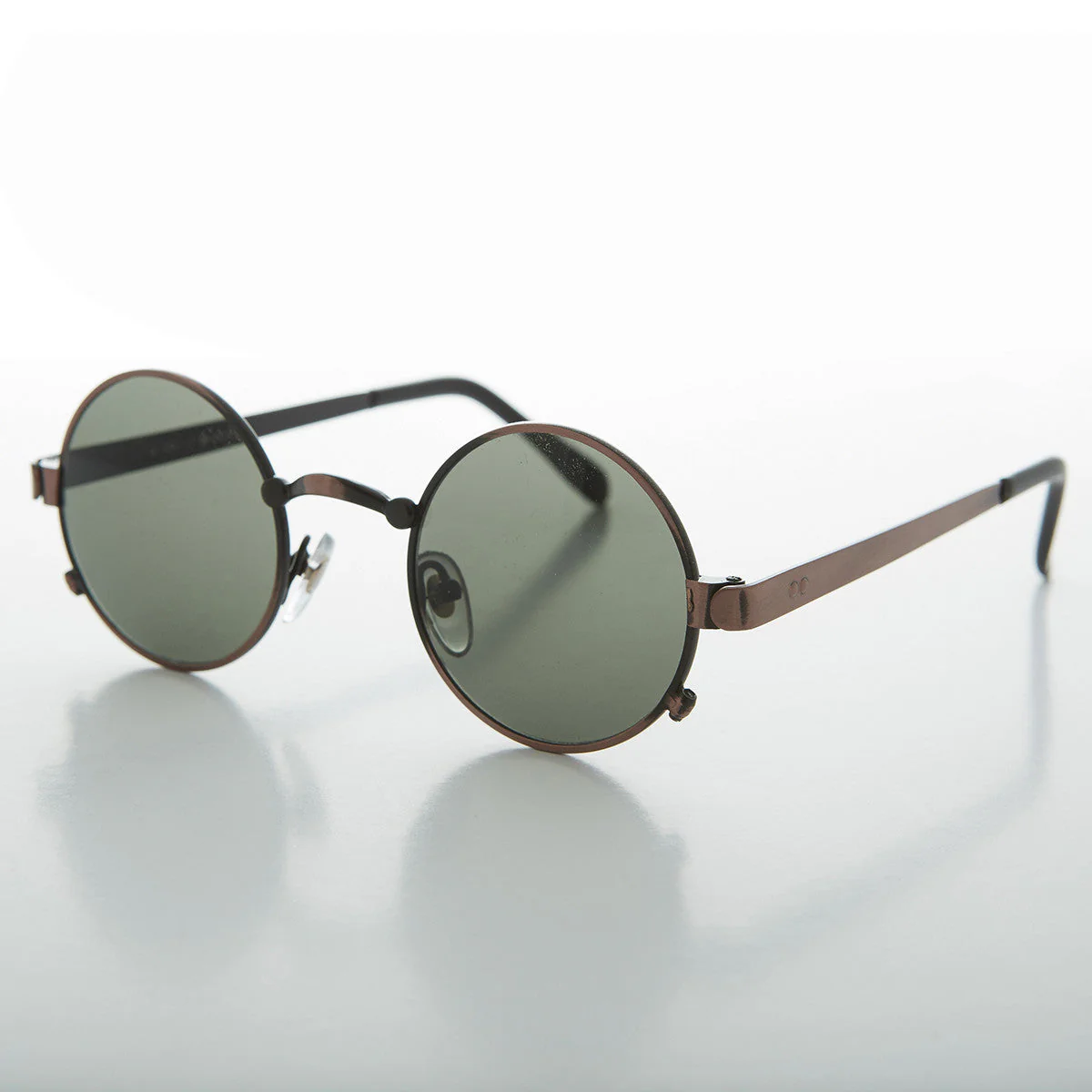 Round Metal Industrial Vintage Sunglass - Spike - Image 2