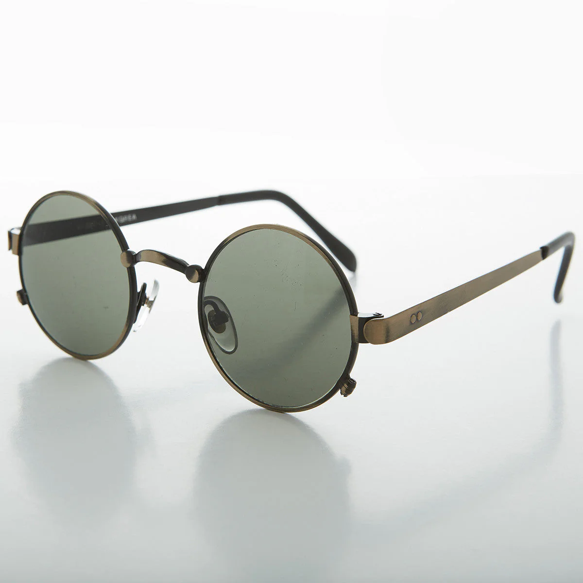 Round Metal Industrial Vintage Sunglass - Spike - Image 4