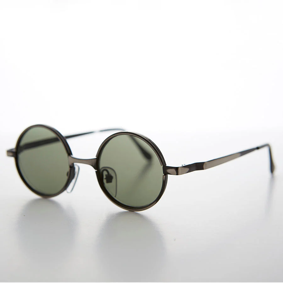 Round Metal Punk Hippie Vintage Steampunk Sunglass - Merlin 1 - Image 8