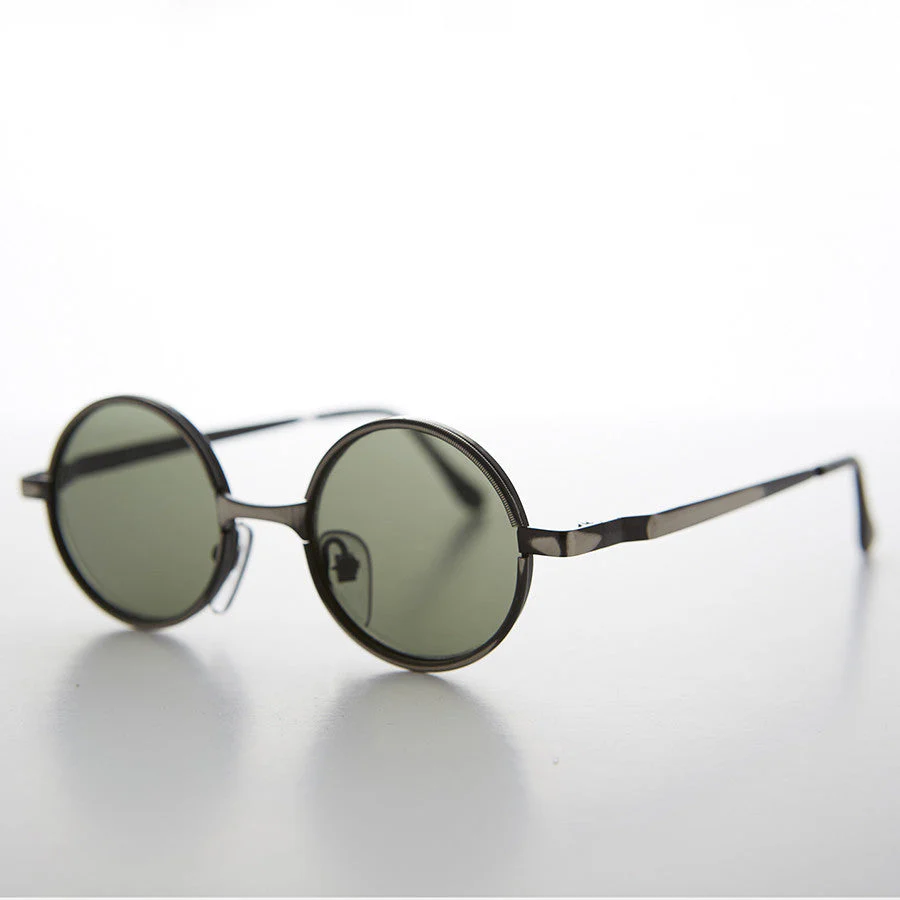 Round Metal Punk Hippie Vintage Steampunk Sunglass - Merlin 2