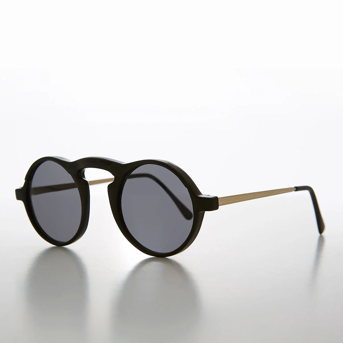 Round Old Fashioned Aviator Sunglasses - Dane - Image 4