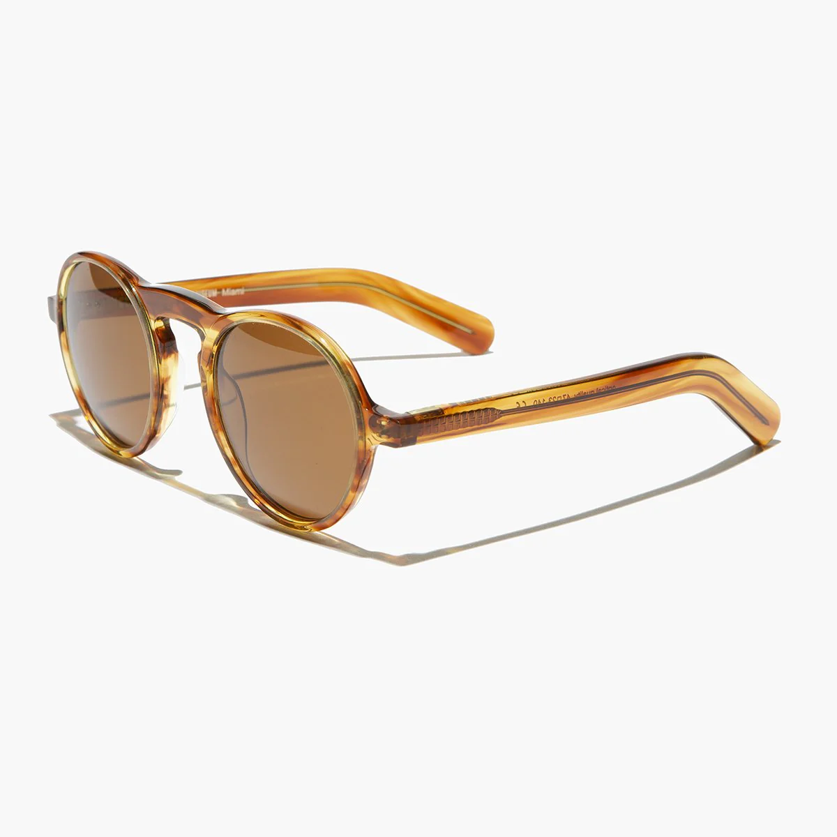 Round Retro Sunglass with Polarized Lens - Miami - Image 8