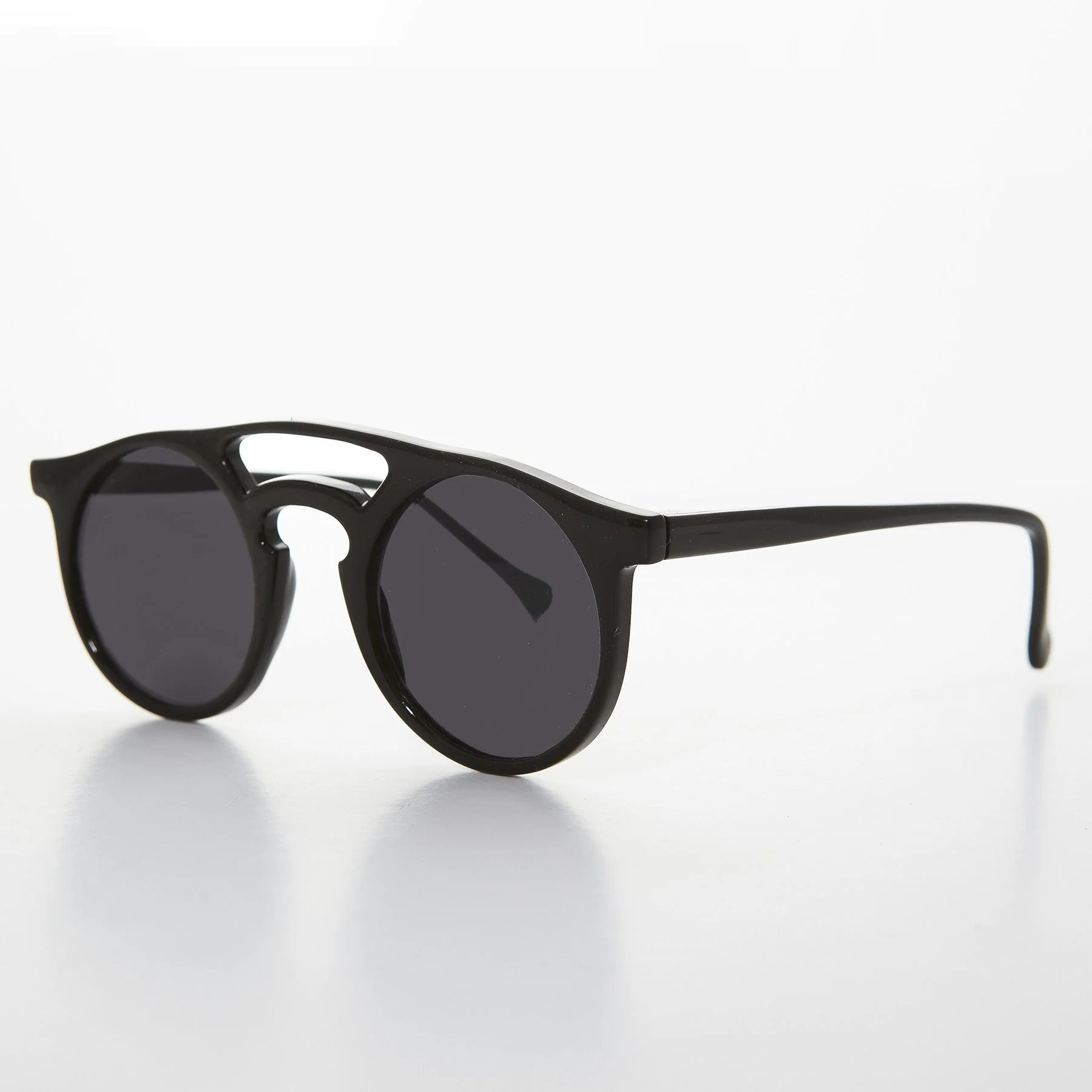 Round Victorian Steampunk Vintage Sunglass - Edgar - Image 2
