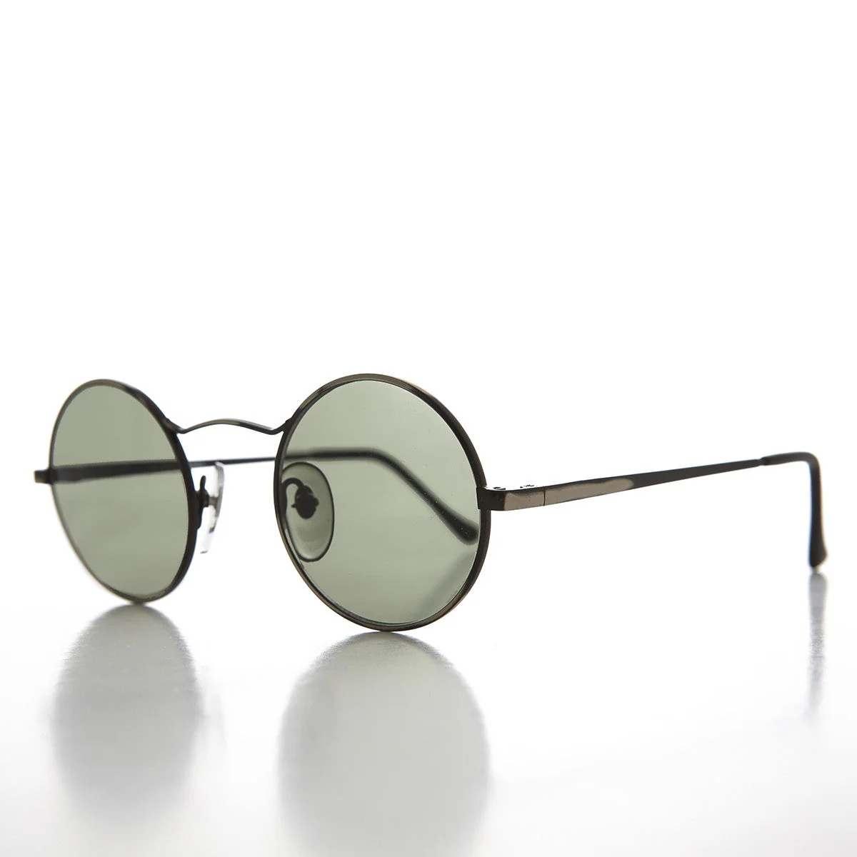 Round Wire Rim Teashade Vintage Sunglass - Vox 1 - Image 2