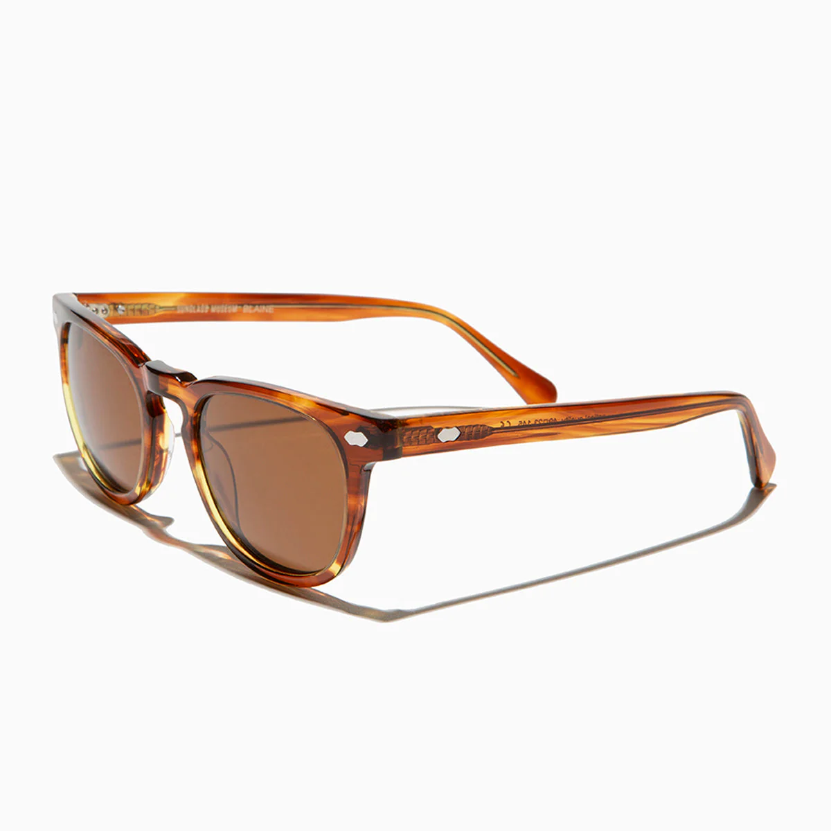 Rounded Square Tortoise Sunglass with Polarized Lens - Blaine - Image 4