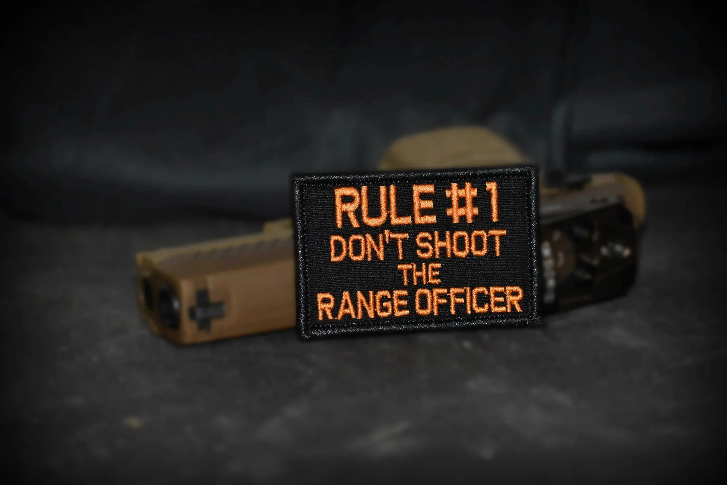 Rule #1 Don't Shoot The Range Officer - 2x3 Patch - Image 2