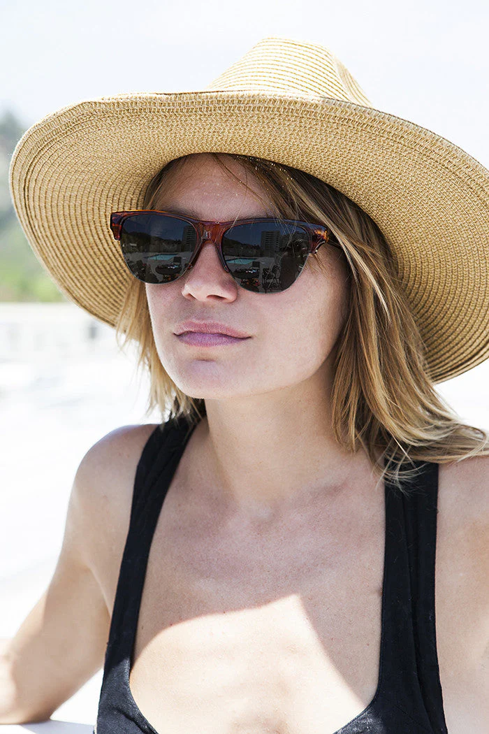 Semi-Rimless Mono Browline Vintage Sunglass - Garett - Image 3