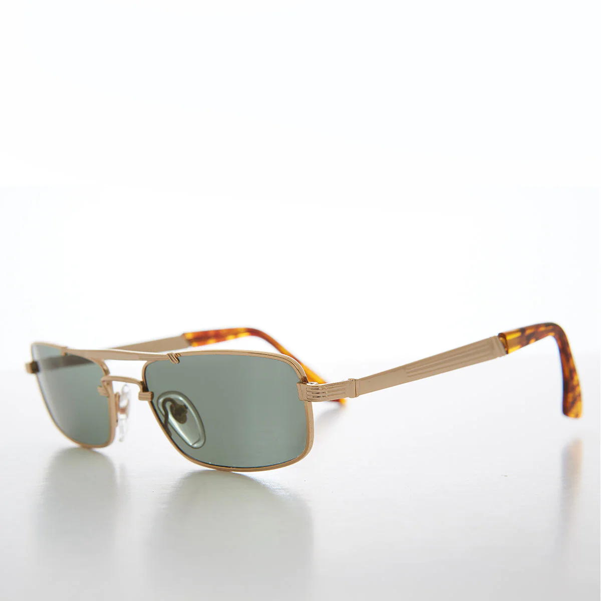 Shallow Lens Pilot Vintage 90s Sunglasses - Reyes - Image 2