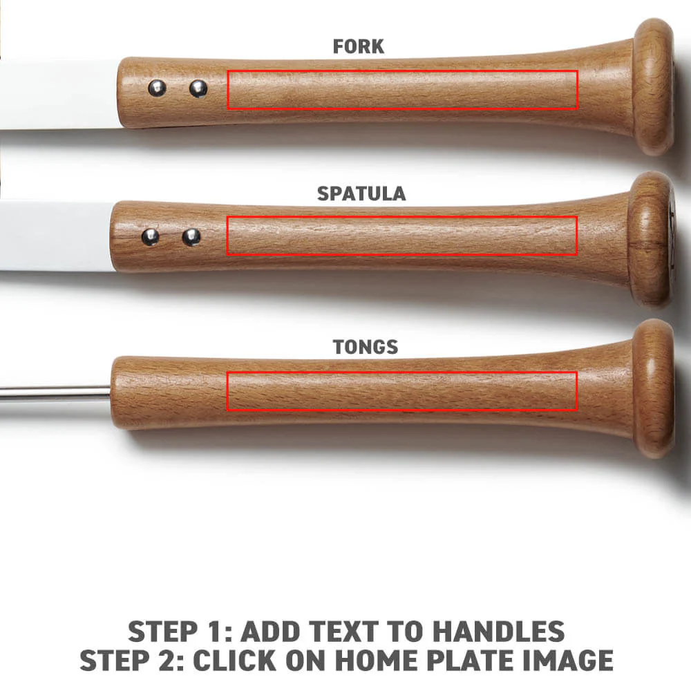 "Silver Slugger" Grill Set with Customized Handles - Image 3