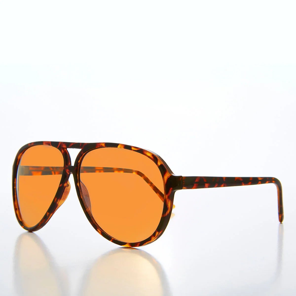 Simple Amber Polarized Lens Aviator - Homer - Image 2