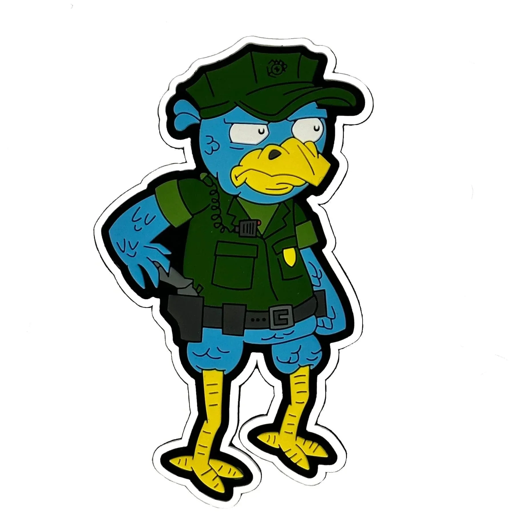 Sketch's World © Military Police Blue Falcon - 4 inch PVC Patch - Image 2