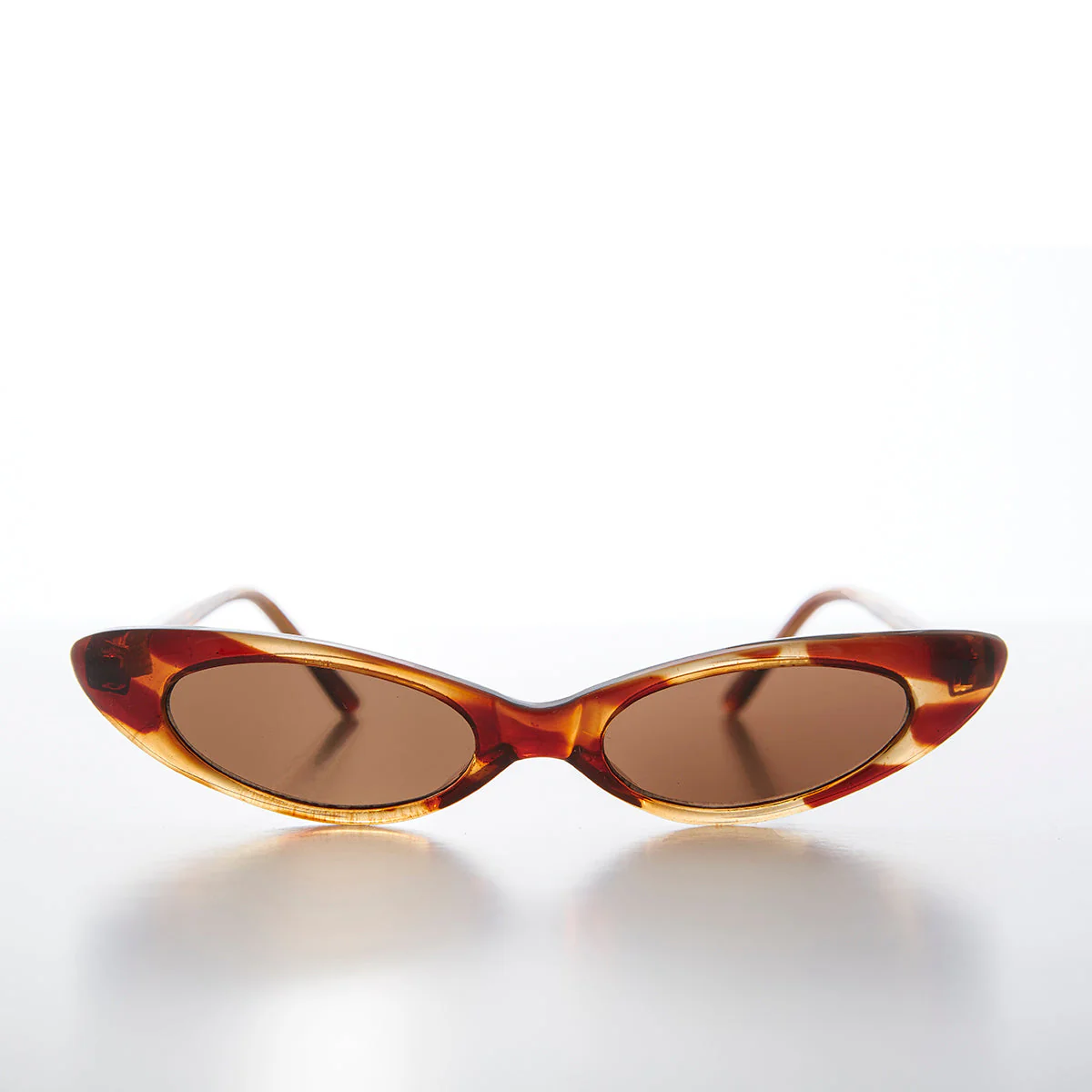 Skinny Punk Rock Cat Eye Sunglass - Slim - Image 3